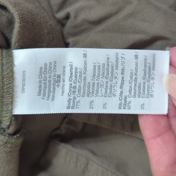 Madewell Twill Drawstring Jogger Pants, Color Distant Surplus Size XXS - Picture 16 of 16